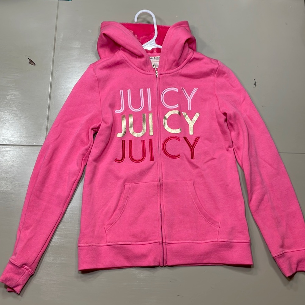 Juicy Couture Kids zip up jacket, Pink